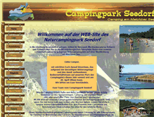 Tablet Screenshot of campingpark-seedorf.de